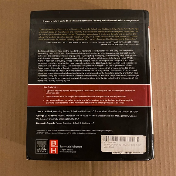 Introduction to Homeland Security Fourth Edition - Picture 2 of 2